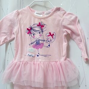 EUC Kidding Around | ballerina long sleeve, footie pajamas, tutu waist, wings